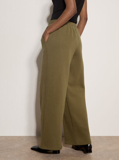 Wide-Leg Jersey Joggers