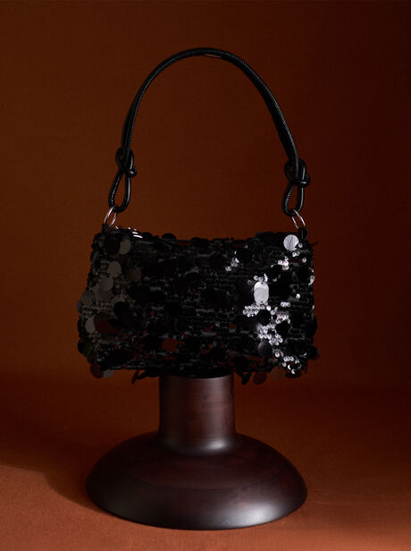 Sequinned Shoulder Bag