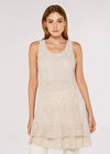 Vintage Floral Lace  Dress, Stone, large