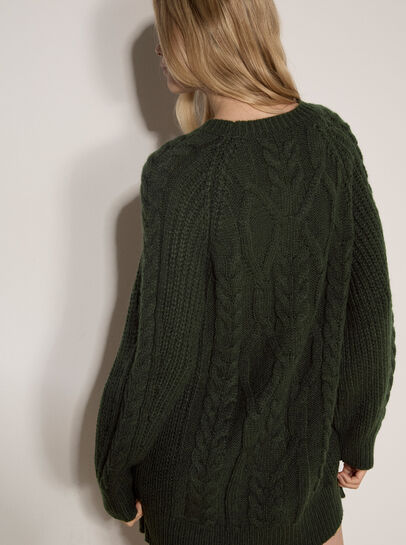 Cable Knit Jumper Mini Dress