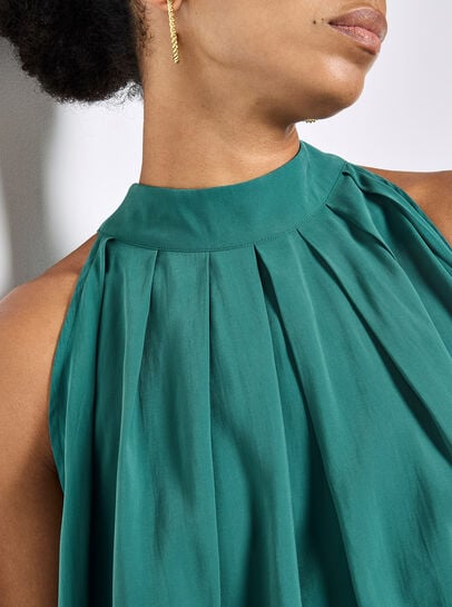 Soft Pleat Tunic Top