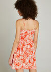 Orange Sketched Palm Lapis Cami Dress, Orange, large