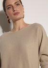 Metallic Ribbed Knit Jumper, Gold, large