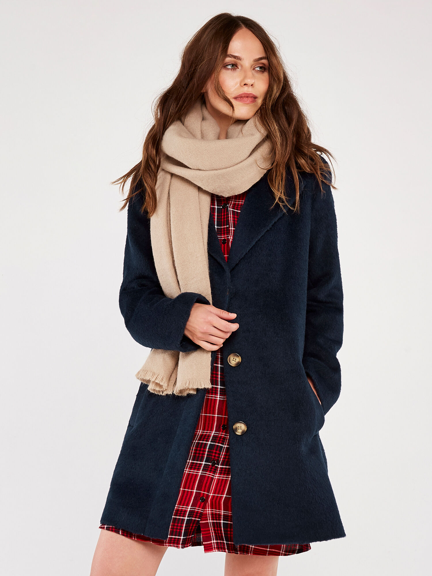 Boyfriend Coat Apricot Clothing