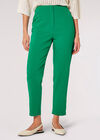 Pantalon sur mesure à plis pincés, vert, grand