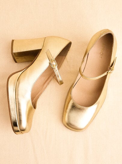 Heeled Mary Jane Shoes