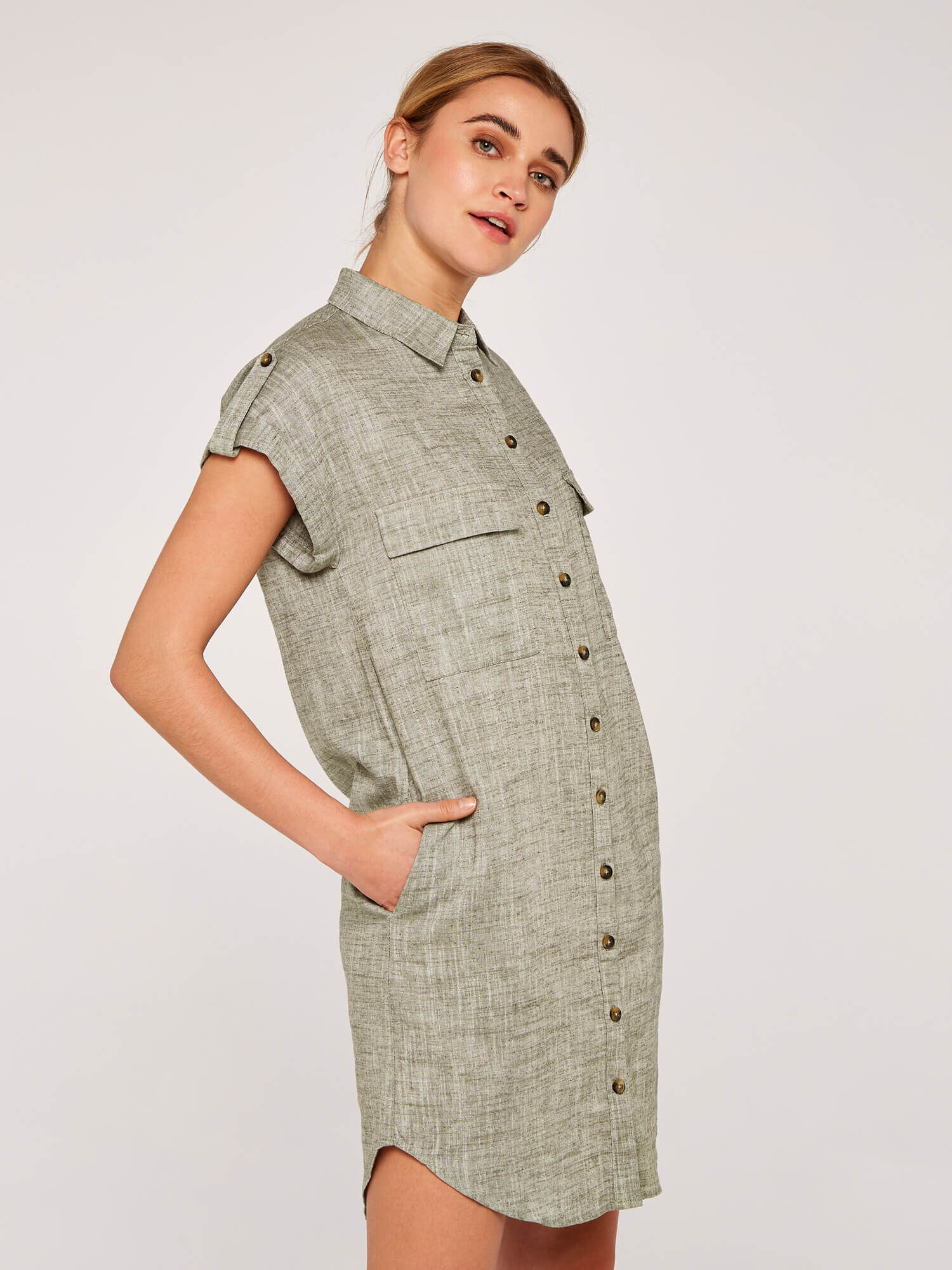 Linen Utility Dress