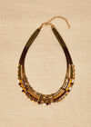 Multistring beaded necklace, Assorted, large