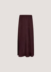 Soft Woven A-Line Midi Skirt, Purple, large