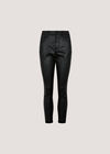 Glitter Snakeskin Skinny-Fit Jeans, Black, large