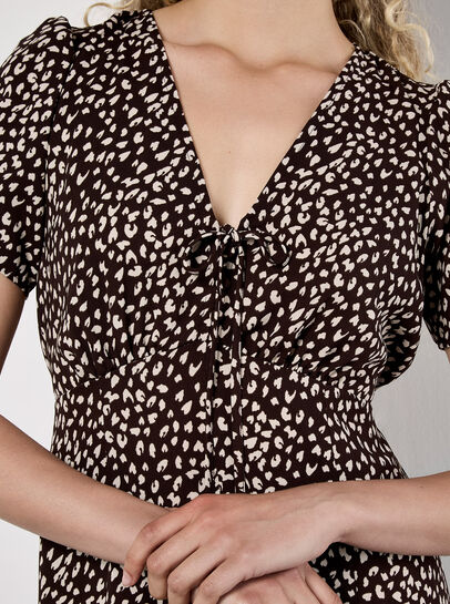 Animal Print Midaxi Dress