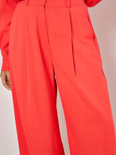 Soft Tailored Wide Leg Trousers