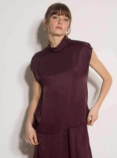 Soft Mock Neck Tank Top