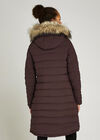 Reversible Puffer Jacket, Burgundy, large