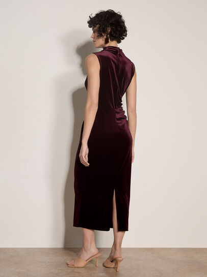 Velvet Bodycon Midaxi Dress