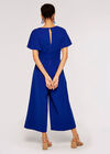 Cape Culotte Jumpsuit, Blue, large