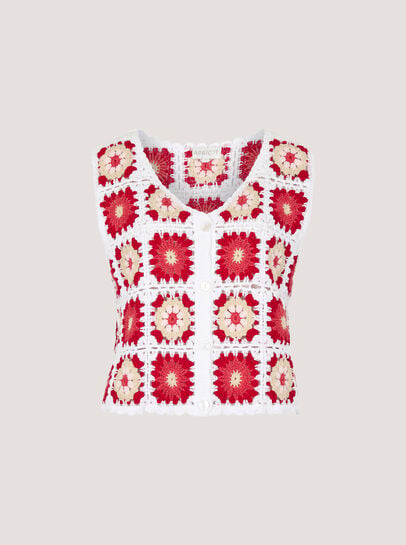 Crochet Squares Vest Top