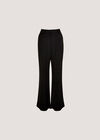 Tailored Flare Trousers, Black, large