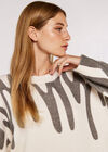 Graffiti Jumper, Cream, large