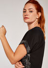 Diamond Sequin Top, Black, large