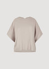 Curve Waffle Knit Top, Stone, large