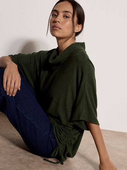 Roll Neck Oversized Top