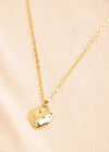 24K Gold Plated Hammered Heart Necklace
, Gold, large