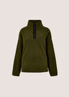 Soft Borg Fleece Jumper, Green, large