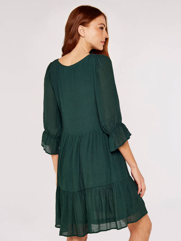  Milkmaid Tiered Dress, Green, large