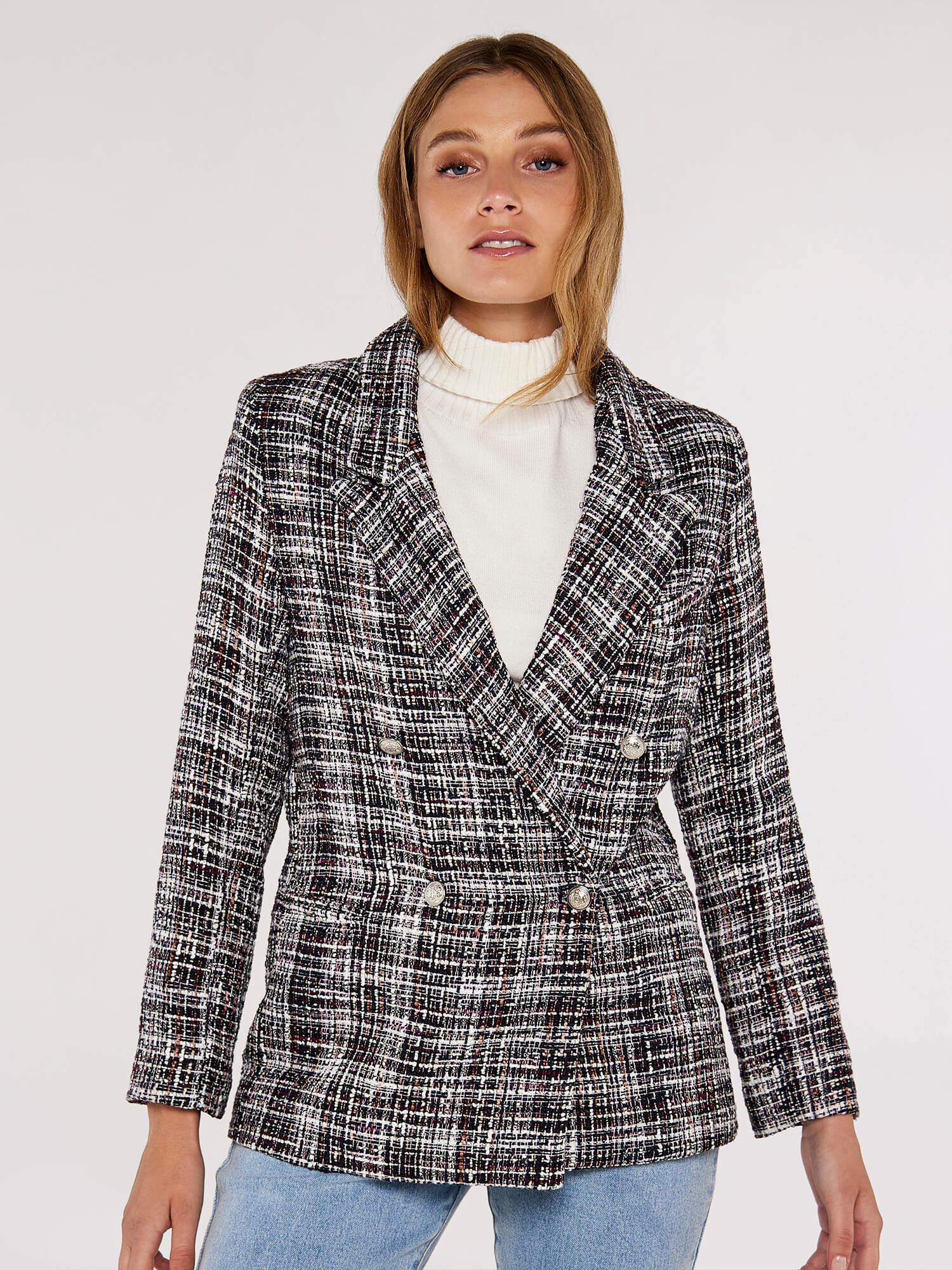 Oversized tweed jacket online