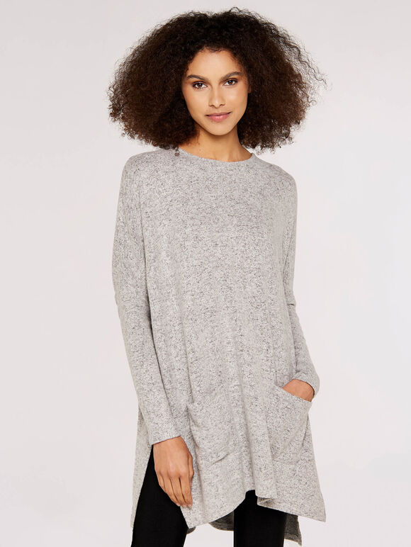 Soft Touch  Heavy Tunic, Grey, large