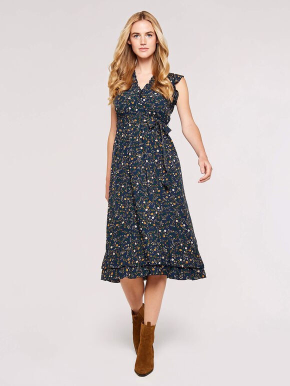 Buttercup Floral Midi Dress