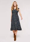 Buttercup Floral Midi Dress, Navy, large