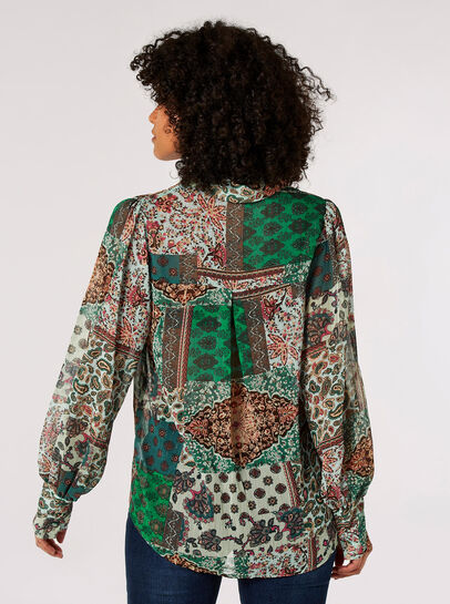 Paisley Patchwork Shimmer Shirt