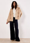 Sequin Embroidered Floral Panel Jumper, Cream, large