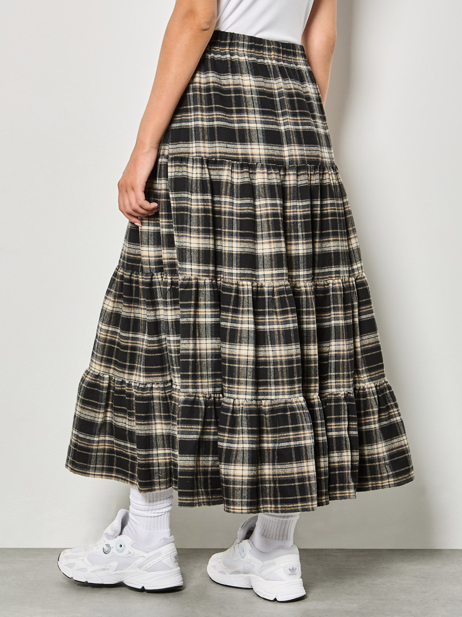 スカート Check embroidery tiered mini skirt 5052603163274_3.jpg?sw=1080&sh