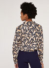 Watercolour Paisley  Top, Navy, large