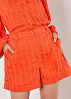 Self Stripe Shorts, Orange, large