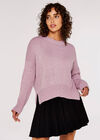 High Low Oversize Jumper, Lilac, large