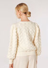 Bubble Knit Jumper, Cream, large