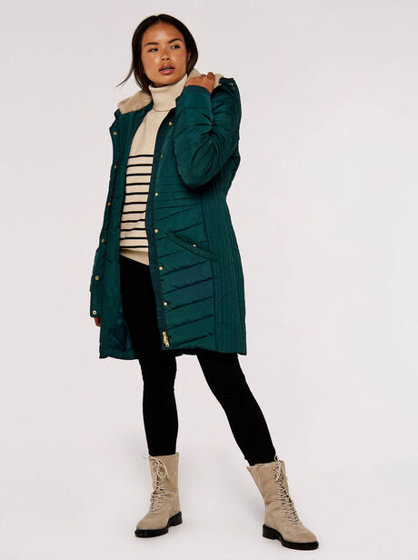 Multi-panel Puffer Coat