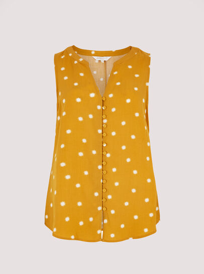 Sunspot Button Through Top