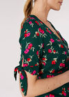 Floral Bow Detail Top, Green, large