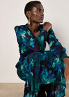 Abstract Floral Midaxi Dress, Green, large