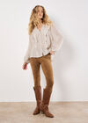 Suedette Leggings, Brown, large