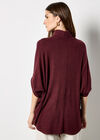 Soft Touch Roll Neck Top, Burgundy, large
