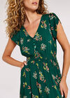 Flower Maxi Dress, Green, large