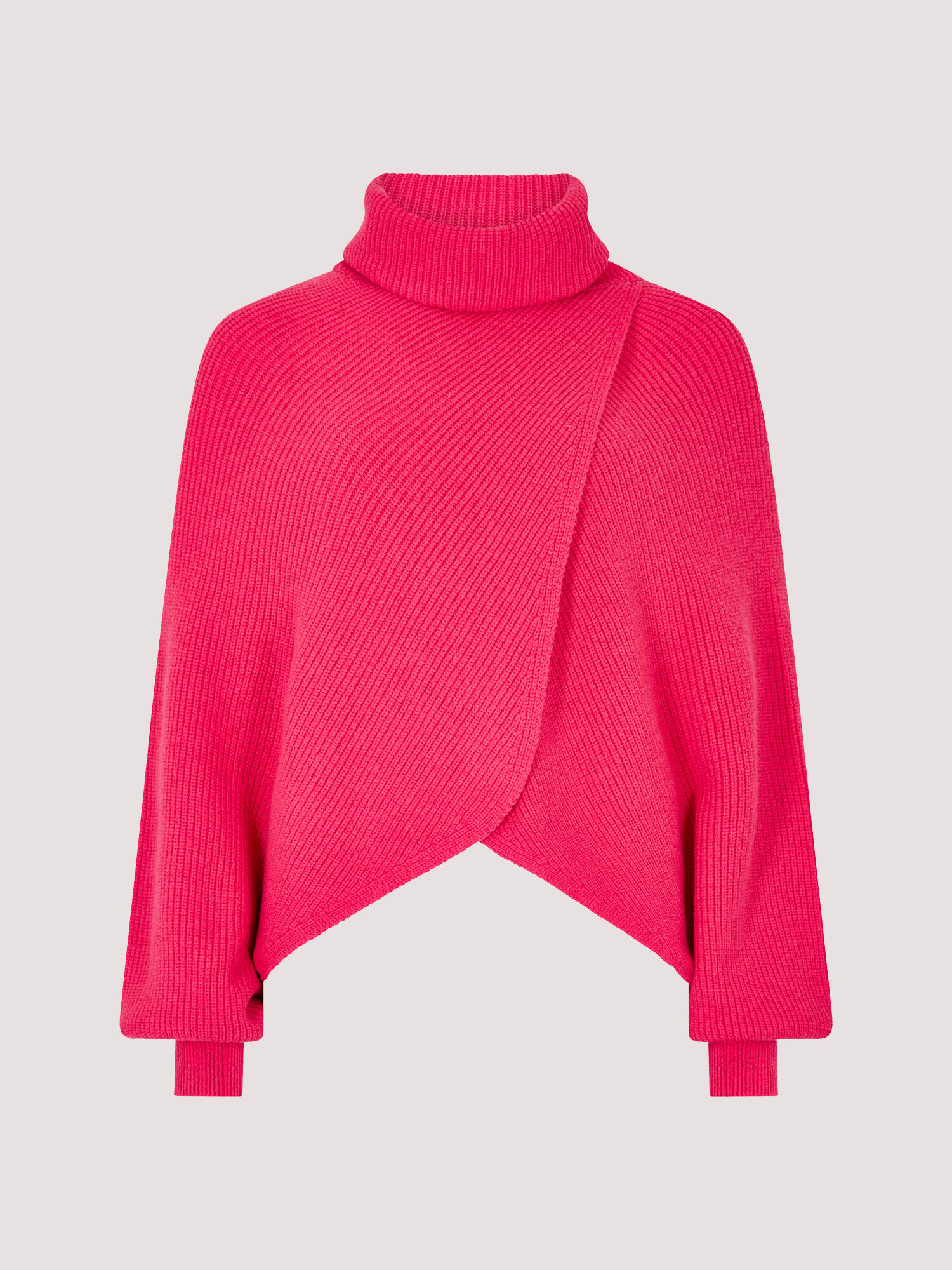 Wrap cowl neck sweater cheap