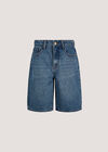 Lune Denim Bermuda Shorts, Blue, large