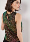 Sequin Shell Top, Assorted, large